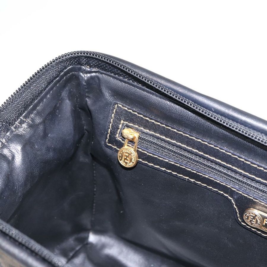 【日本直送】FENDI Zucca 波士頓包 PVC 皮革 棕色 金色色調 正品 192807A-20