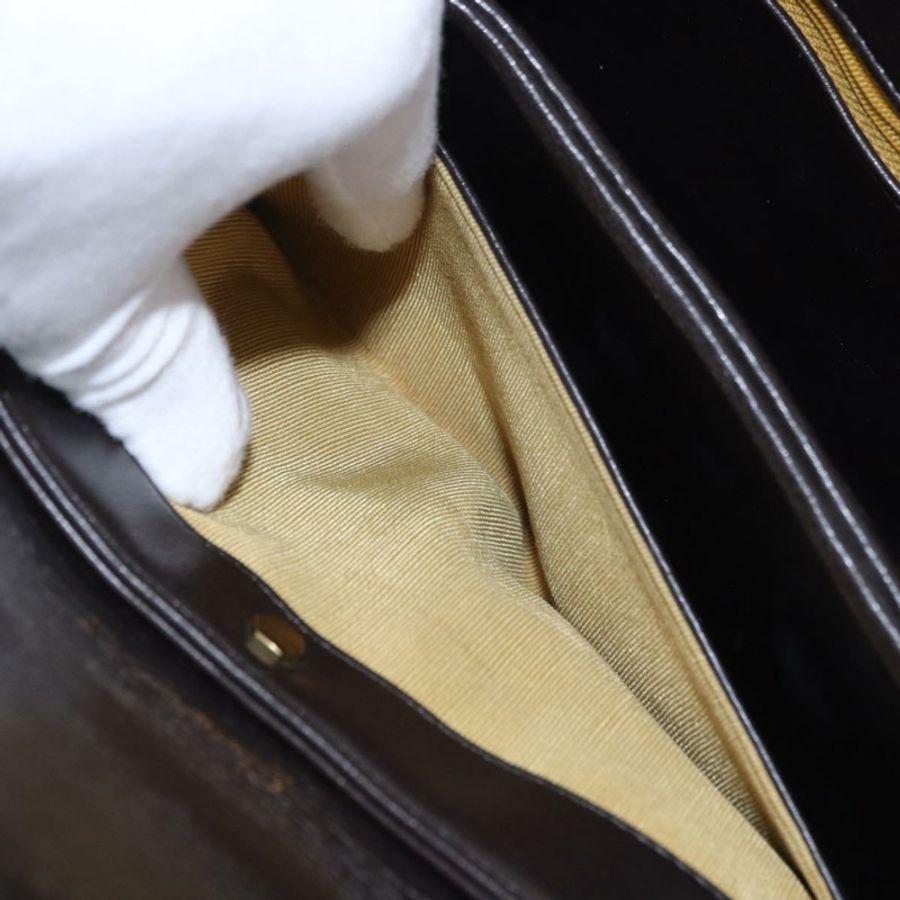 【日本直送】Christian Dior 手提包 小牛皮 兩用 棕色 金色色調 正品 192824A-23