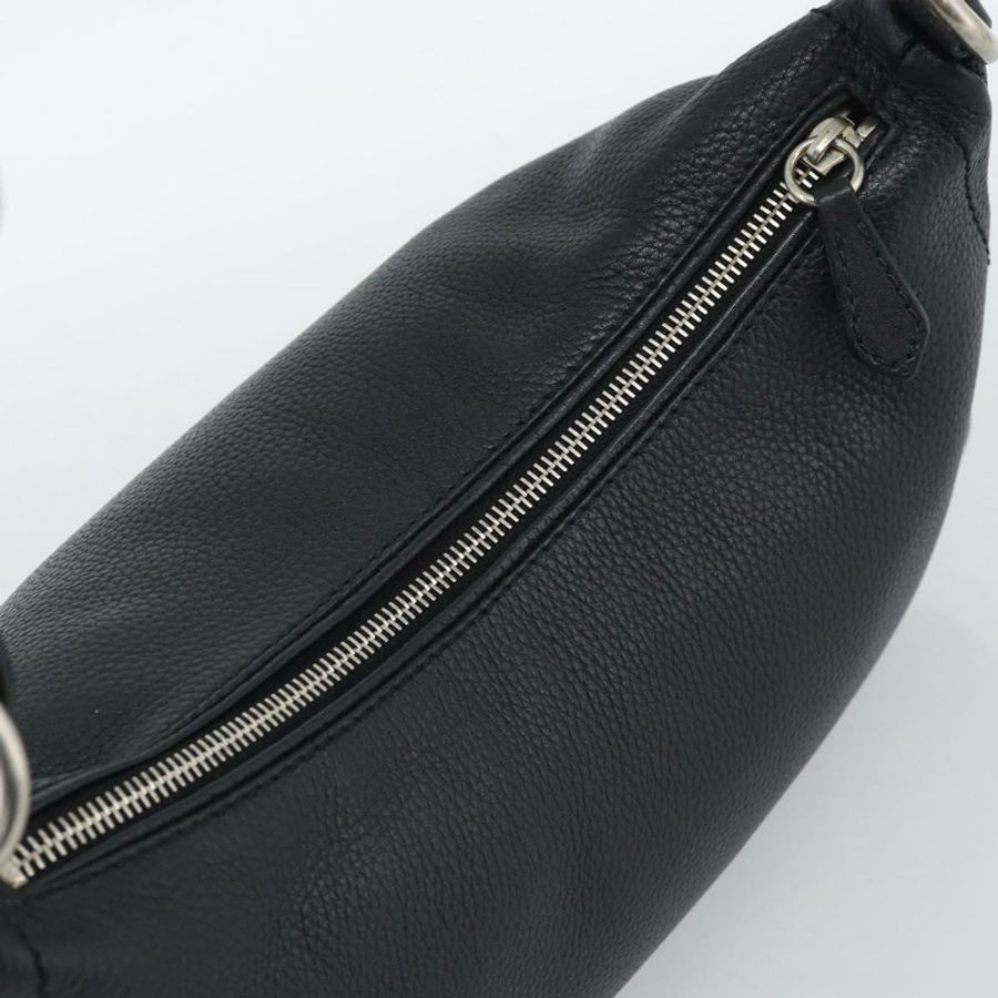 【日本直送】PRADA 手提包 皮革 黑色 銀色 正品 191866V-5