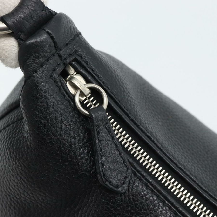 【日本直送】PRADA 手提包 皮革 黑色 銀色 正品 191866V-17