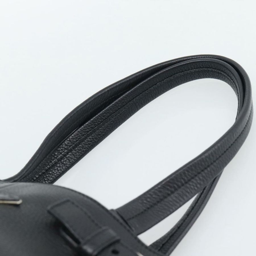 【日本直送】PRADA 托特包 Vittero Dino 皮革 黑色 銀色 正品 192267SAM-7