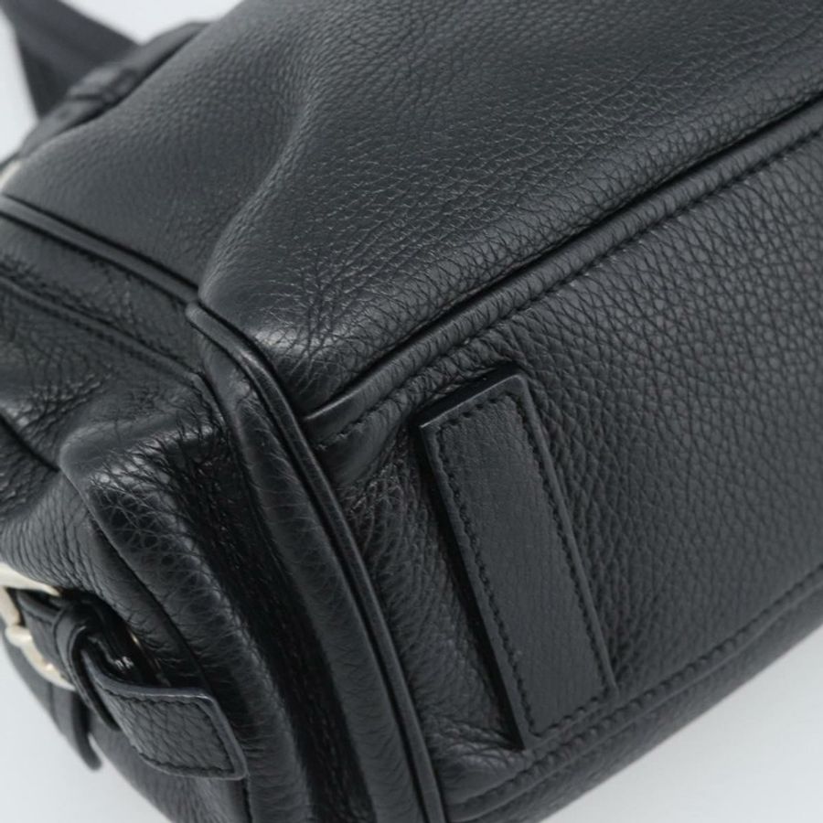 【日本直送】PRADA 托特包 Vittero Dino 皮革 黑色 銀色 正品 192267SAM-13
