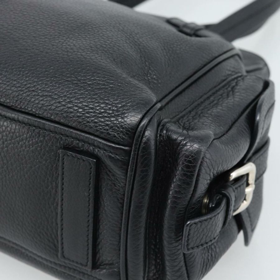 【日本直送】PRADA 托特包 Vittero Dino 皮革 黑色 銀色 正品 192267SAM-14