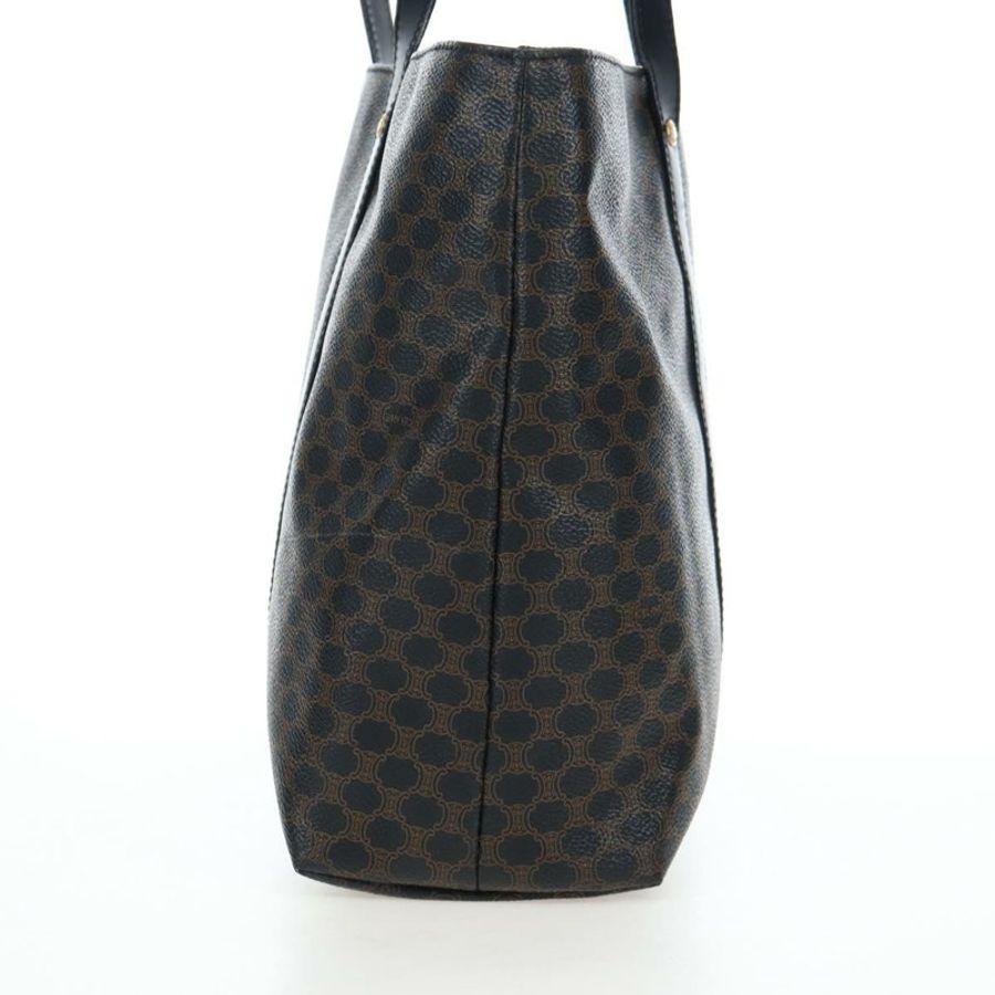 【日本直送】CELINE Macadam帆布手提包 PVC皮革 黑色 金色 正品 191811V-4