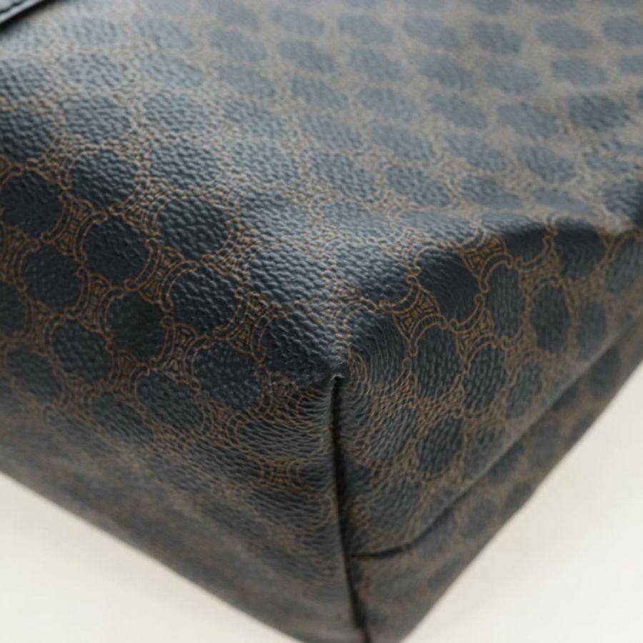 【日本直送】CELINE Macadam帆布手提包 PVC皮革 黑色 金色 正品 191811V-13