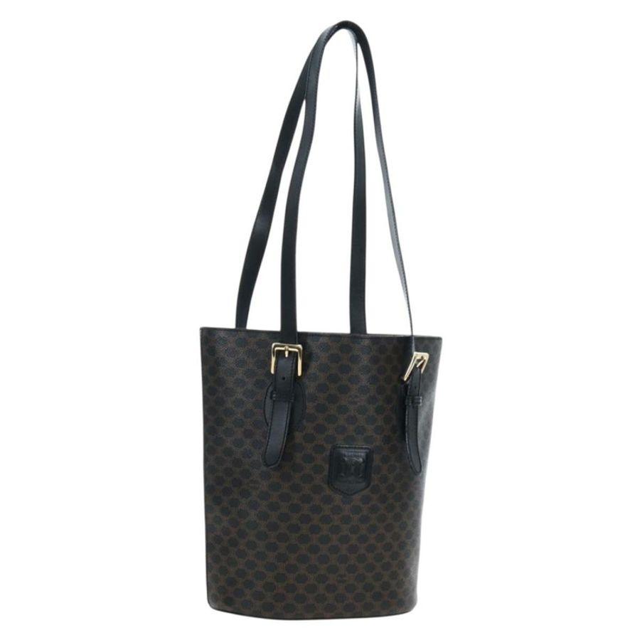 【日本直送】CELINE Macadam帆布托特包 PVC皮革 黑色 金色 正品 191815V-0