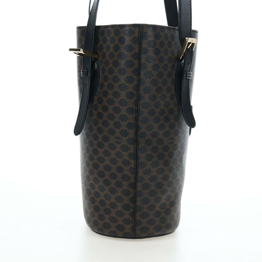 【日本直送】CELINE Macadam帆布托特包 PVC皮革 黑色 金色 正品 191815V-4