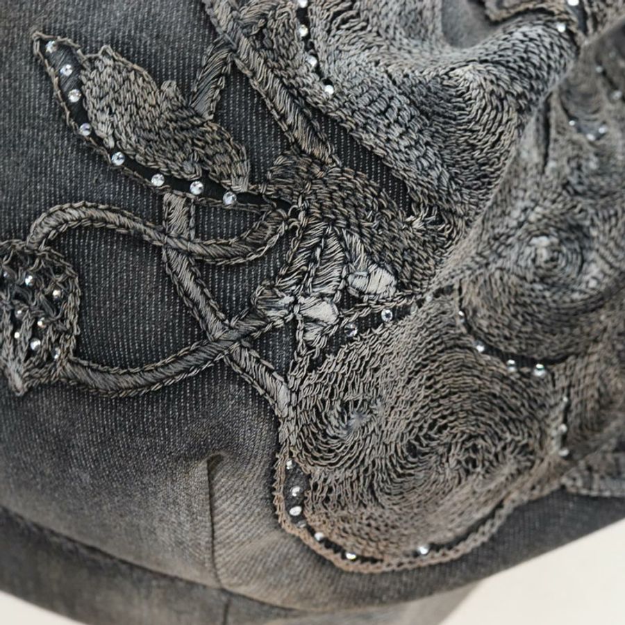 【日本直送】FENDI 肩背包 牛仔灰 金色 正品 191869SAV-10