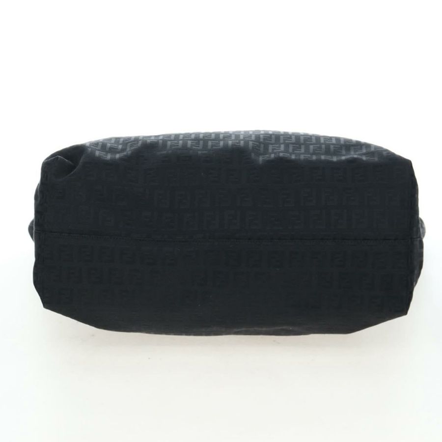 【日本直送】FENDI Zucchino帆布手提包 黑色 銀色 正品 am12126V-9