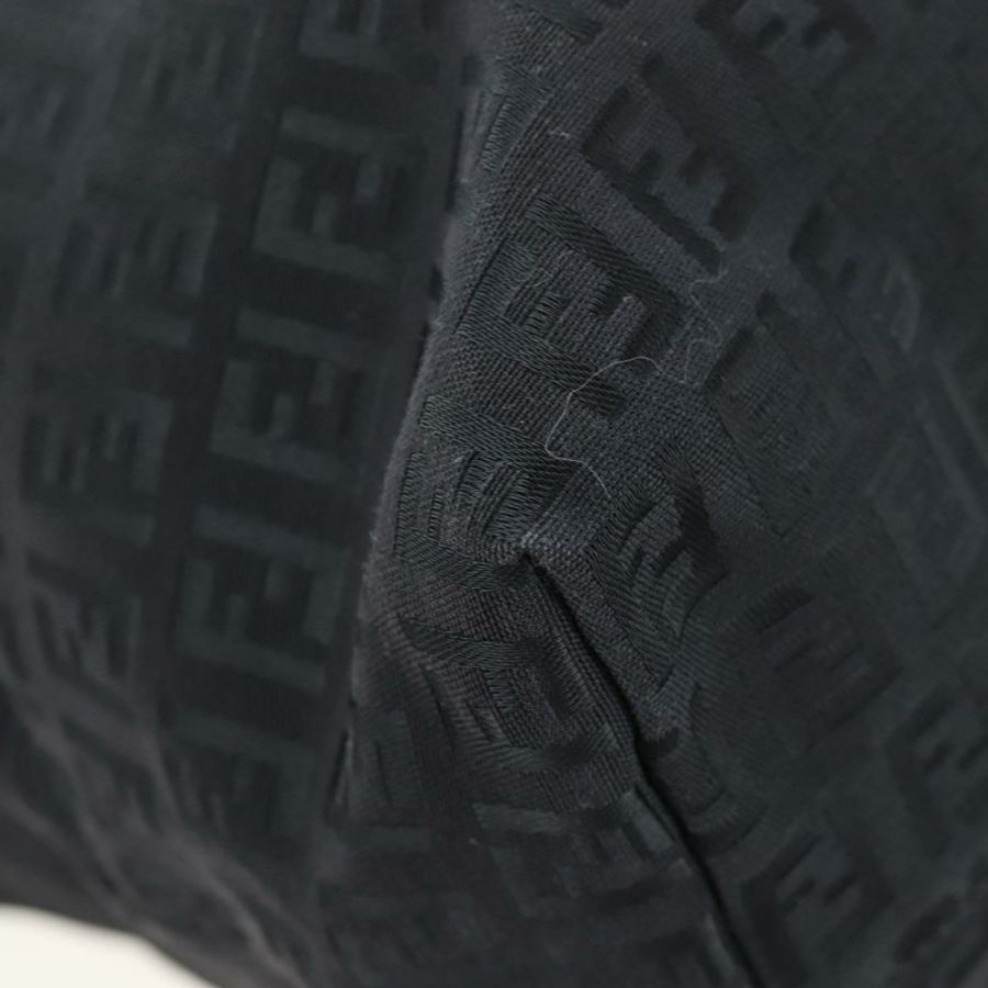 【日本直送】FENDI Zucchino帆布手提包 黑色 銀色 正品 am12126V-12
