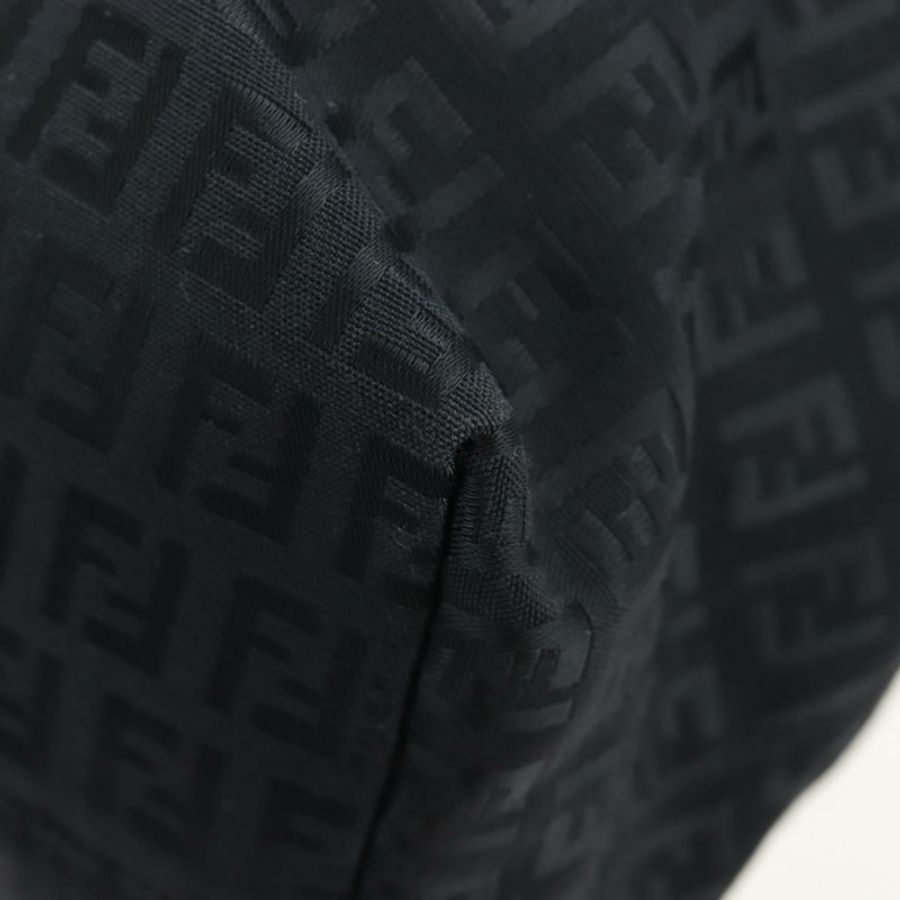 【日本直送】FENDI Zucchino帆布手提包 黑色 銀色 正品 am12126V-13