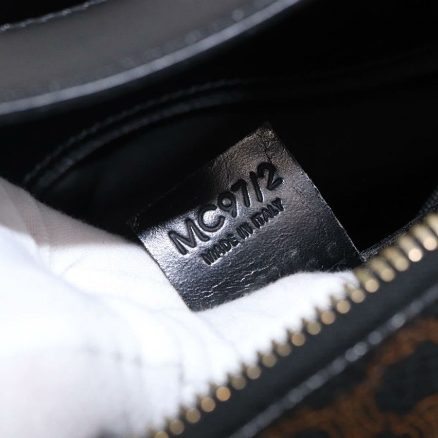【日本直送】CELINE Macadam帆布圓形單肩包 PVC黑色金色 正品 am12198V-21