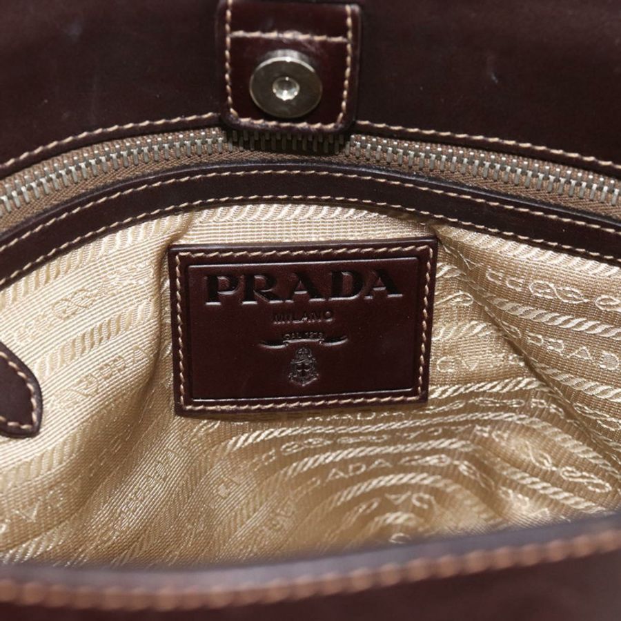 【日本直送】PRADA 手袋 帆布皮革 兩用 米色 銀色 正品 193073V-16