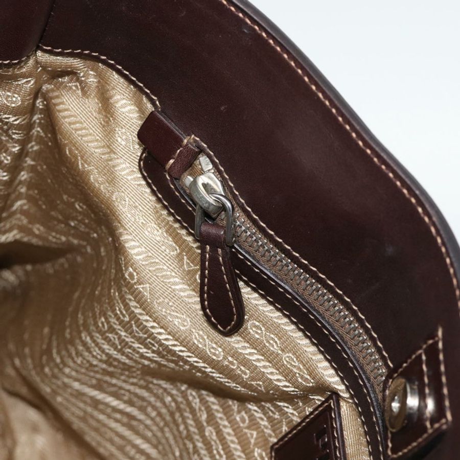 【日本直送】PRADA 手袋 帆布皮革 兩用 米色 銀色 正品 193073V-20