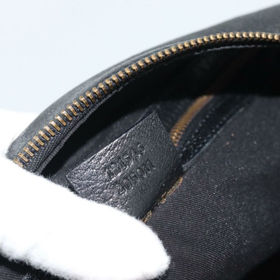 【日本直送】GUCCI 雙G互扣肩背包,黑色金色皮革,貨號121546,正品編號193135V-21