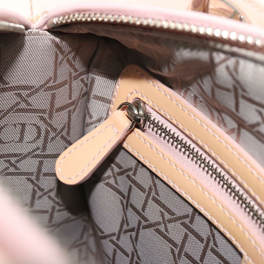 【日本直送】Christian Dior Lady Dior Canage 大漆皮兩用粉紅色手提包,正品編號 193127-21