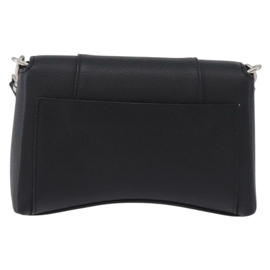 【日本直送】BALENCIAGA Downtown 單肩包,黑色/銀色皮革,貨號 736471,正品 ar14127M-2