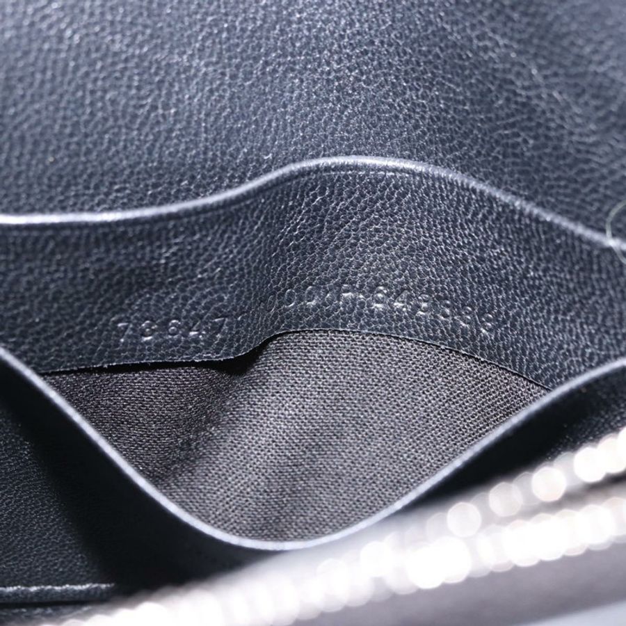【日本直送】BALENCIAGA Downtown 單肩包,黑色/銀色皮革,貨號 736471,正品 ar14127M-24
