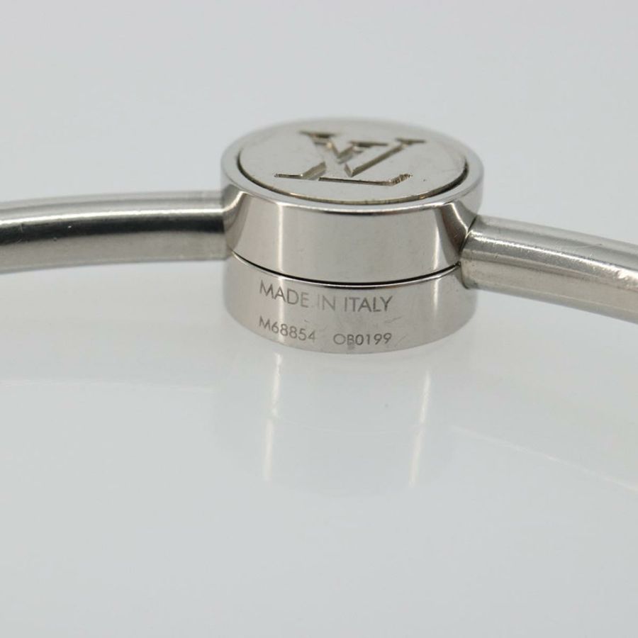 【日本直送】路易威登 Porte Cles 圓形金屬銀色吊飾 M68854 LV Auth ar14134M-10