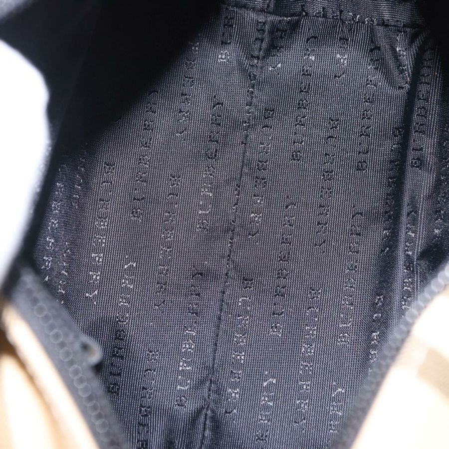 【日本直送】BURBERRY Nova 格紋手提包 PVC 米色 銀色 正品 193495V-16