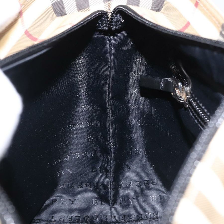 【日本直送】BURBERRY Nova 格紋手提包 PVC 米色 銀色 正品 193495V-18