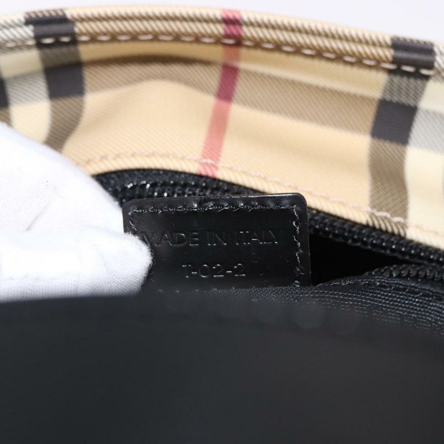 【日本直送】BURBERRY Nova 格紋手提包 PVC 米色 銀色 正品 193495V-21