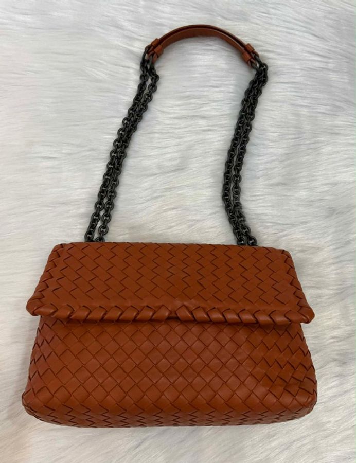 BOTTEGA VENETA 編織鍊帶肩背包-3