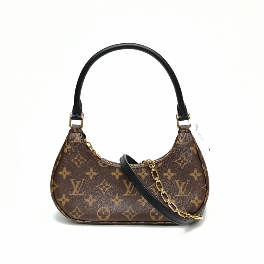 LOUIS VUITTON CATCHY小號老花PVC金扣晶片肩背包-0