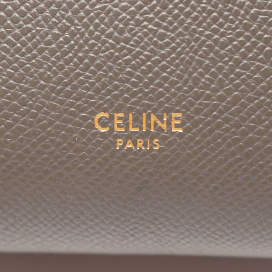 CELINE PICO BELT 肩背包/斜背包 194263 皮革 灰色 二手 女士-3