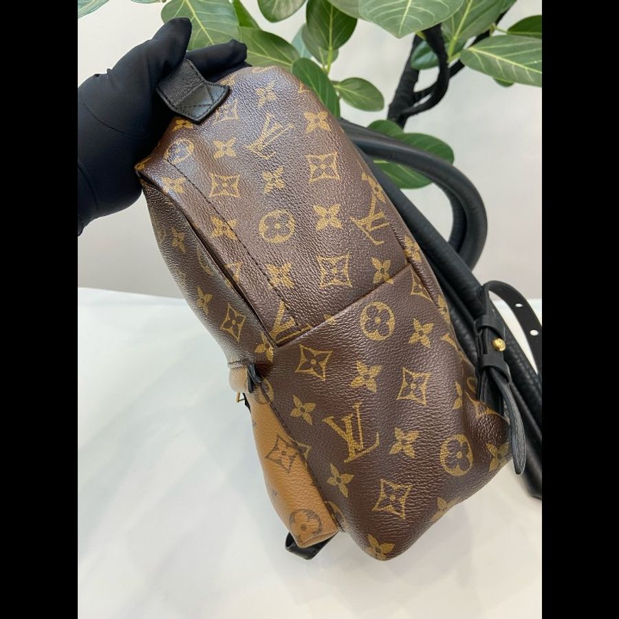 97新 LV 小號拼色雙肩包書包-6