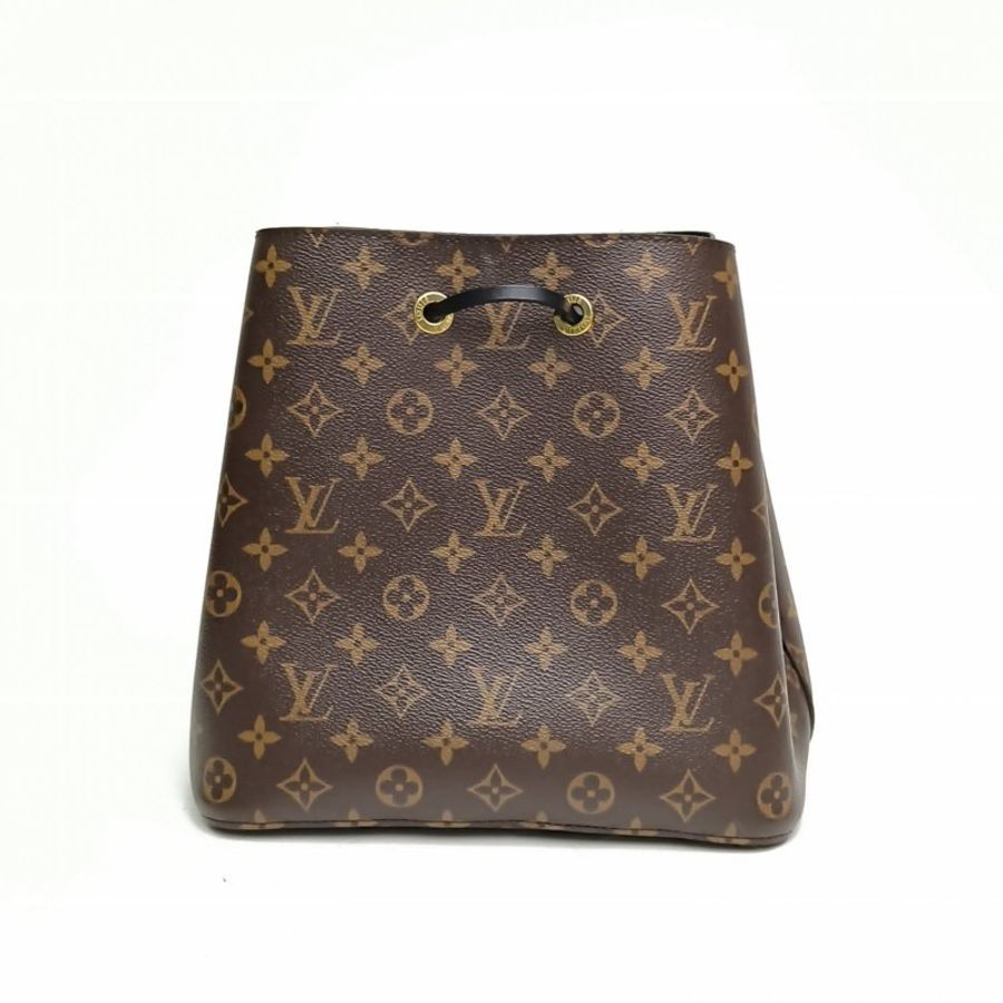 LOUIS VUITTON NÉONOÉ水桶包中號黑色內裏老花PVC金扣肩背包-2