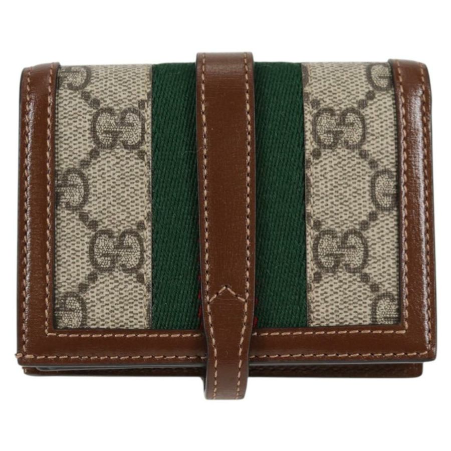 【日本直送】GUCCI GG Supreme Jackie WebbSherry 系列錢包 PVC 米色 203495 正品 ki5817V-1
