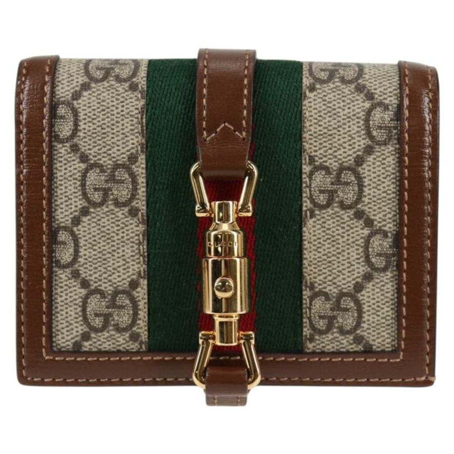 【日本直送】GUCCI GG Supreme Jackie WebbSherry 系列錢包 PVC 米色 203495 正品 ki5817V-12