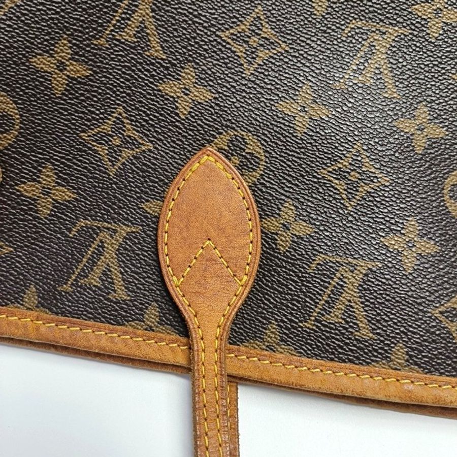 LOUISVUITTON NEVERFULL中號棕色塗層帆布購物袋 18年-8