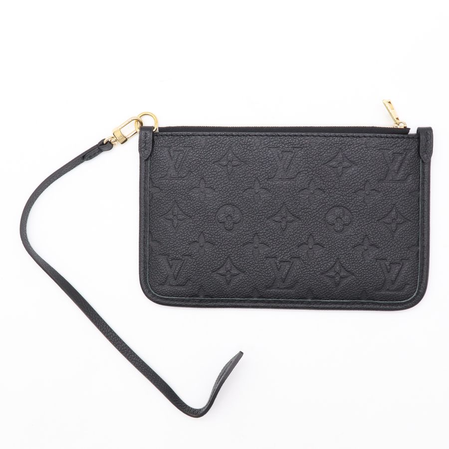 LV 經典 CarryAll PM 黑色 Empreinte 大壓花小牛皮 束口流浪包 兩用肩背斜背包-22