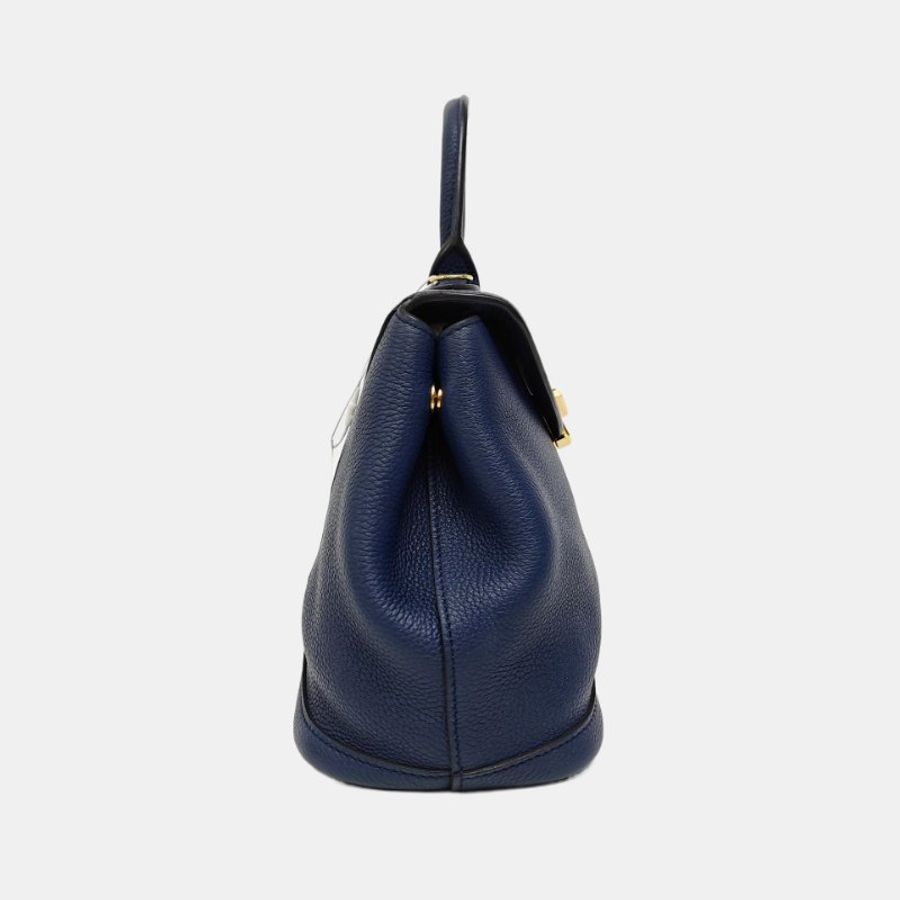 MOYNAT Gabrielle藍色牛皮肩背包-3