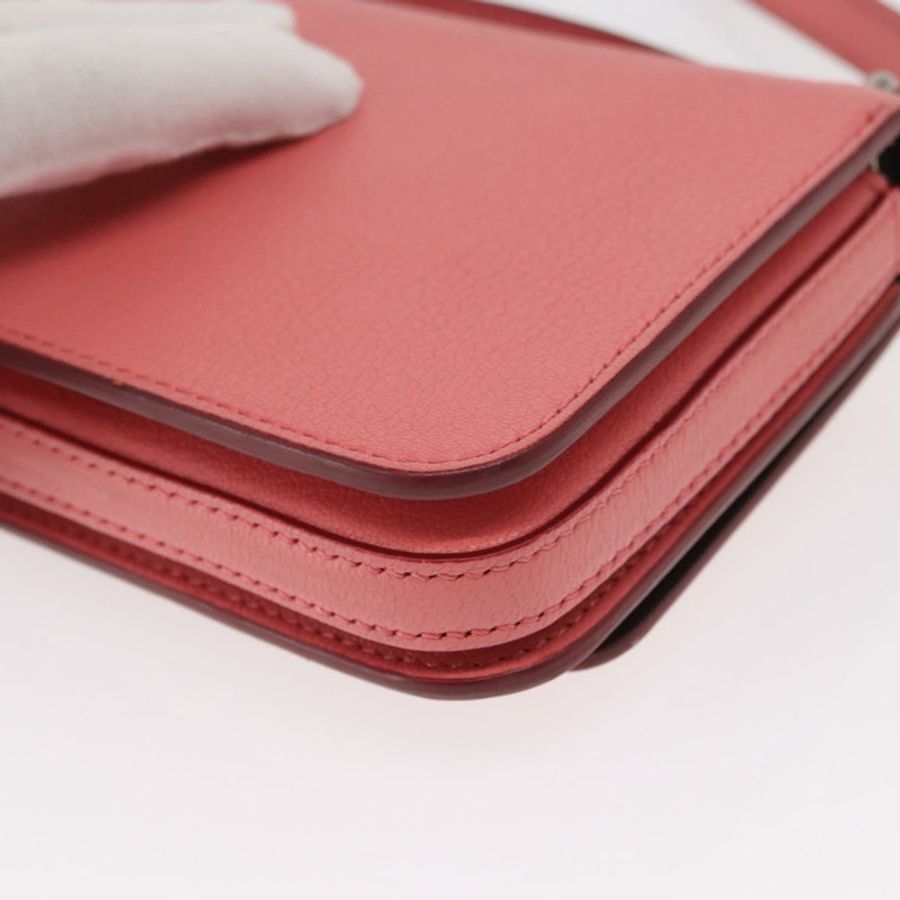 【日本直送】BURBERRY 粉紅金色皮革單肩包 正品 BA7701-16