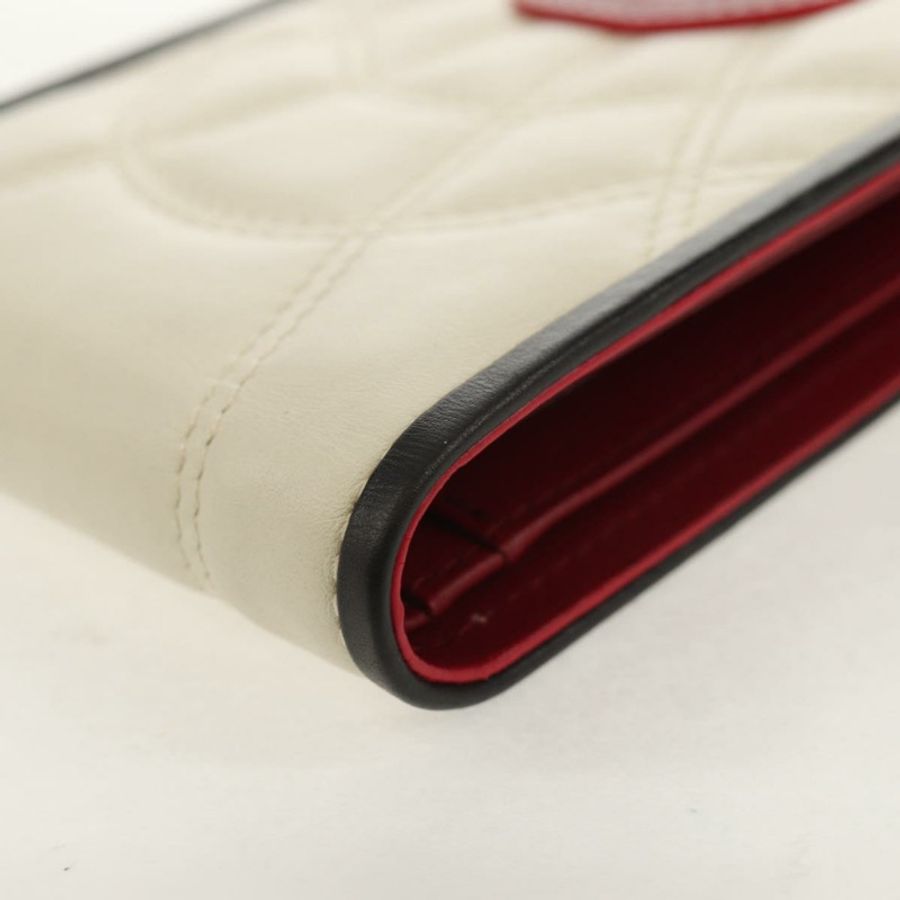 【日本直送】CELINE 白色真皮雙折皮夾 正品 SW1804AV-15