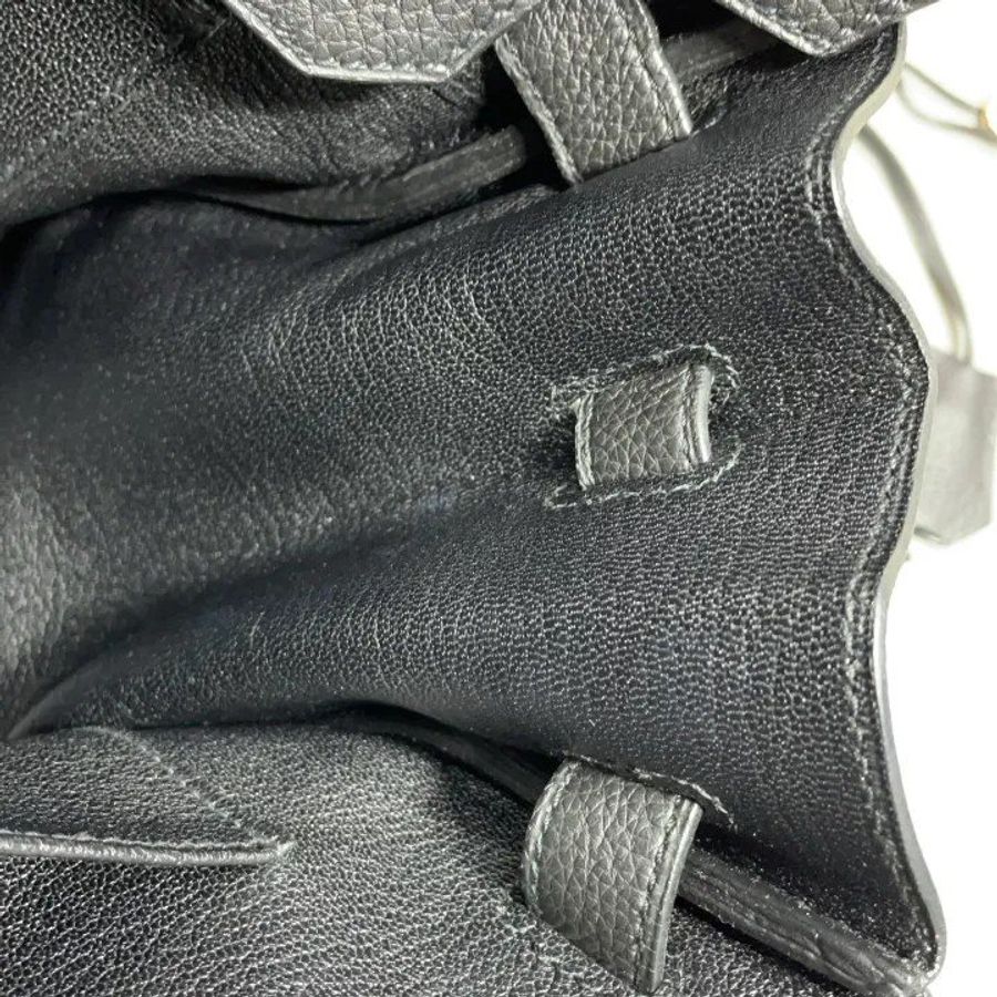 HERMES愛馬仕Birkin30金扣Togo牛皮鉑金包黑色B刻-8