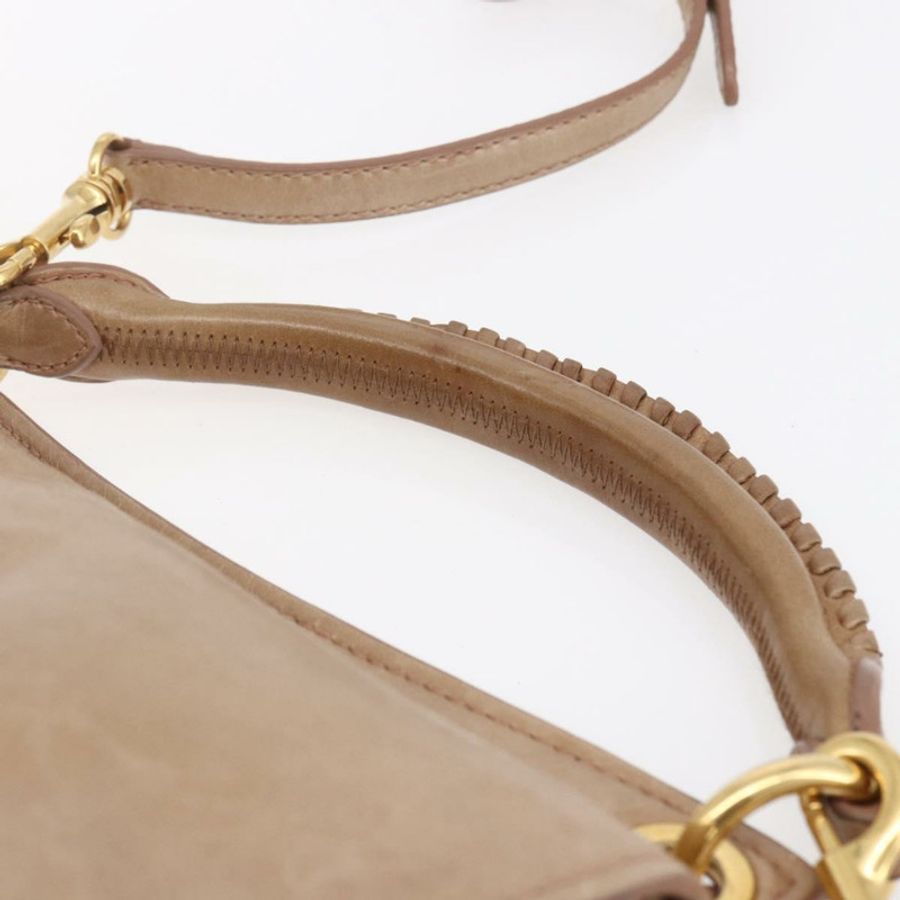 【日本直送】Miu Miu Matelasse 單肩包 皮革 2way 粉金配色 Auth ka229-7