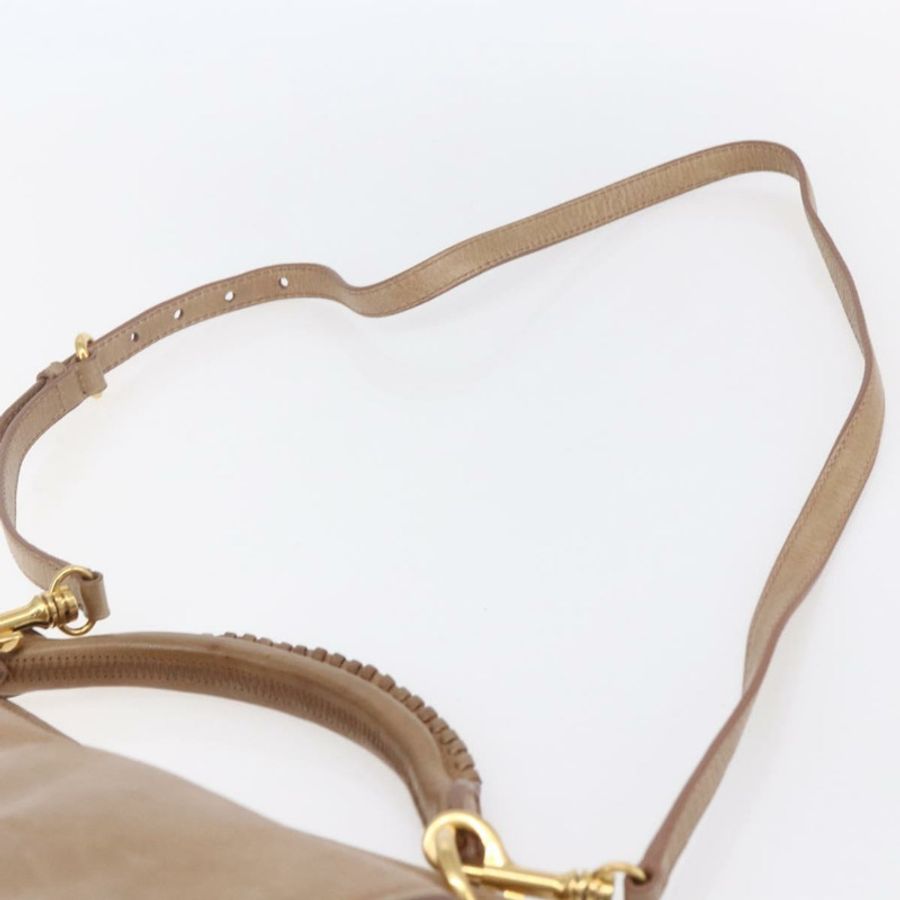 【日本直送】Miu Miu Matelasse 單肩包 皮革 2way 粉金配色 Auth ka229-13
