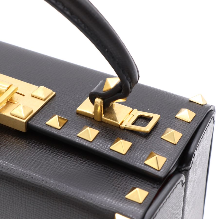 Valentino Garavani Rockstud Alcove 黑色 手提包 斜背包-11