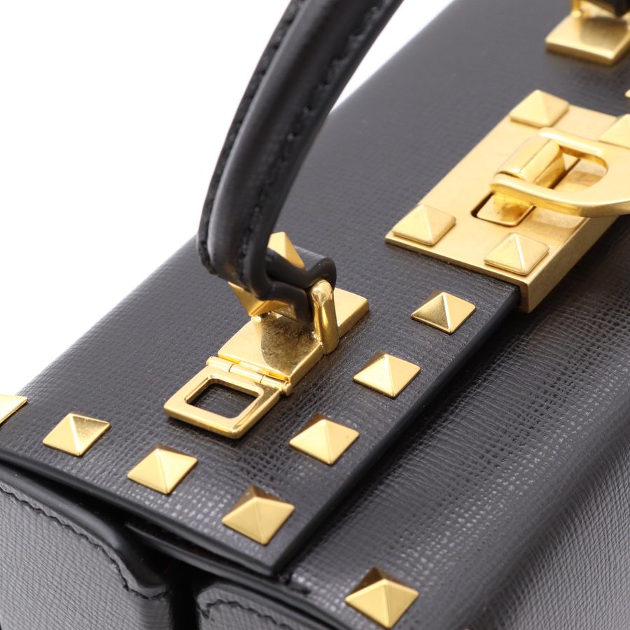 Valentino Garavani Rockstud Alcove 黑色 手提包 斜背包-12