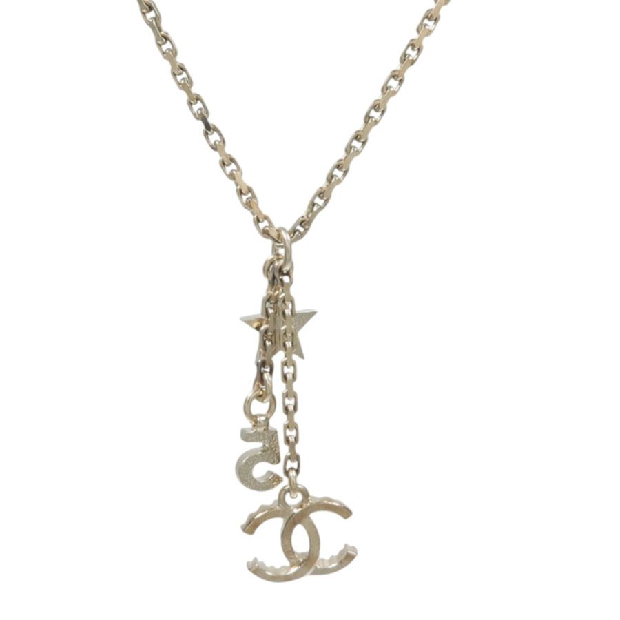 CHANEL 金屬No.5 Star Pendant Nacklace項鍊-1