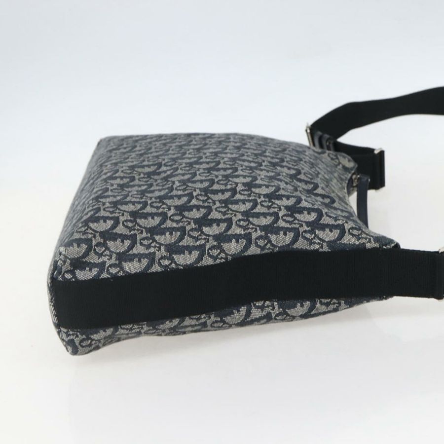 【日本直送】Christian Dior Trotter帆布肩背包 海軍藍 銀色 正品 ka480-3