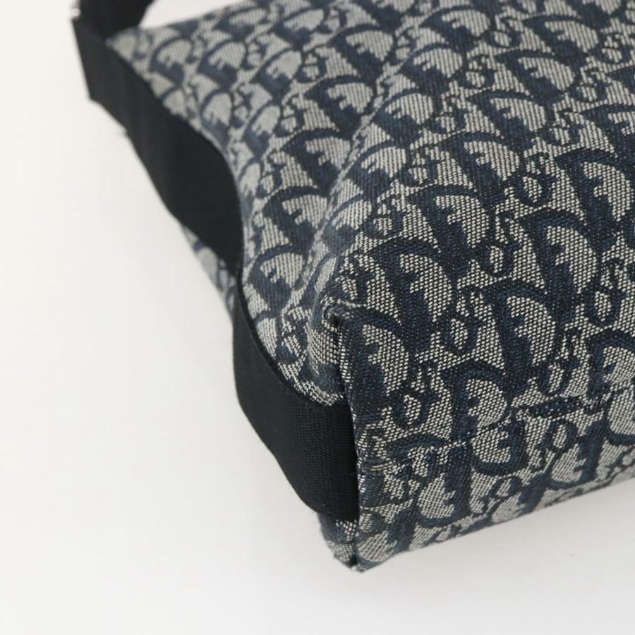【日本直送】Christian Dior Trotter帆布肩背包 海軍藍 銀色 正品 ka480-14