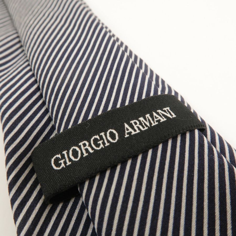 ARMANI 絲質Pure Silk Tie With Jacquard Stripes領帶-5