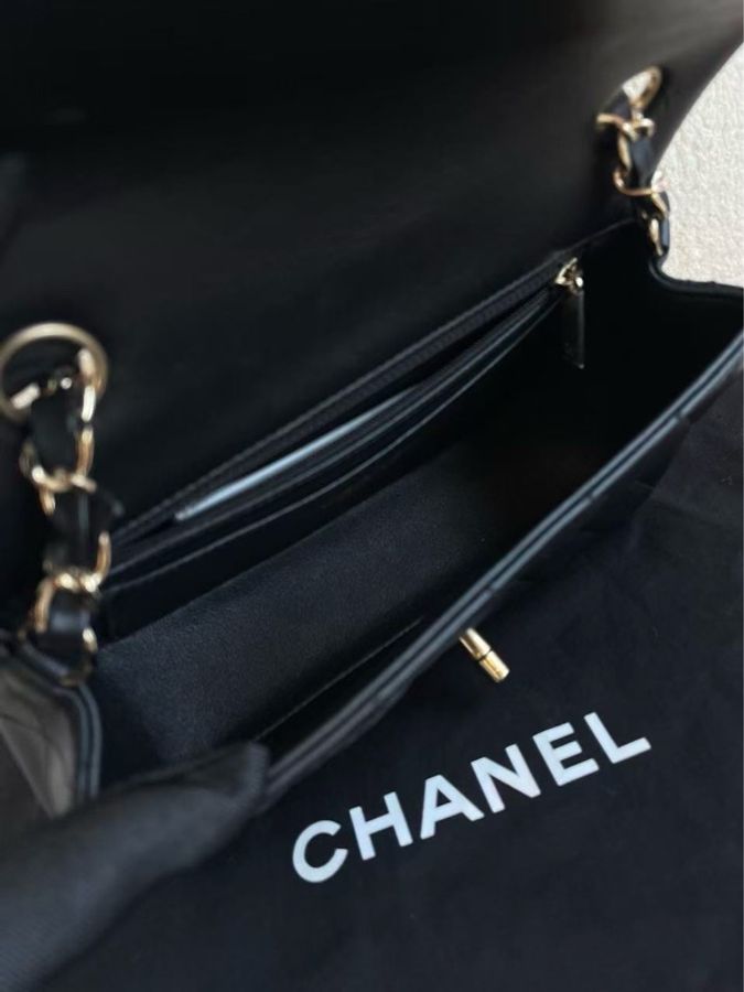 Chanel香奈兒21C 大mini黑金羊皮鏈條包,30開-5