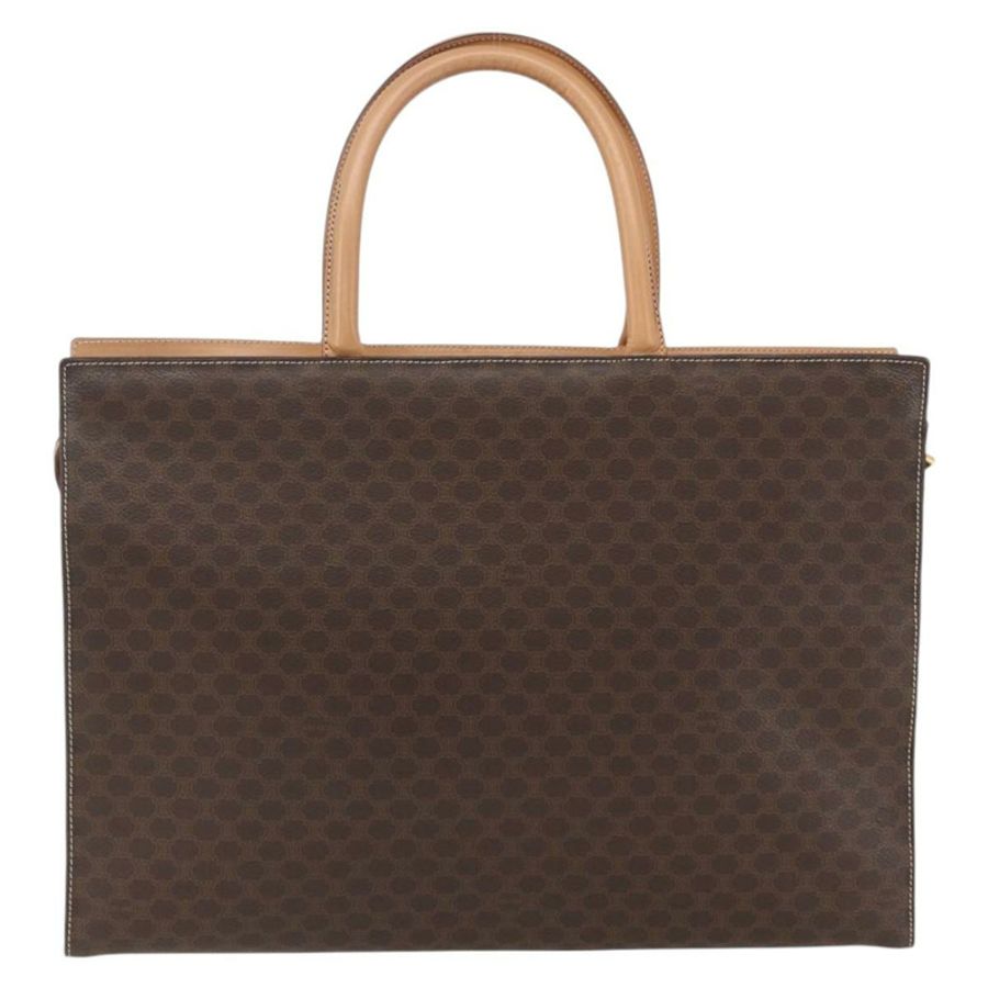 【日本直送】CELINE Macadam帆布托特包 PVC皮革 棕色 金色 正品 ka860-1