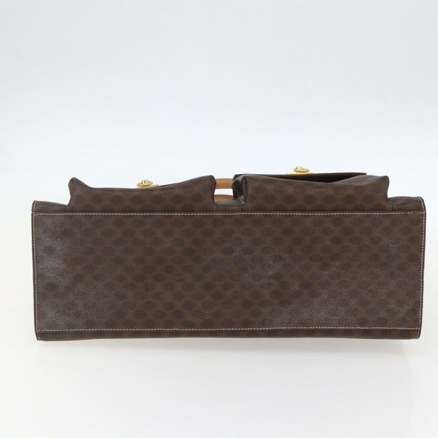 【日本直送】CELINE Macadam帆布托特包 PVC皮革 棕色 金色 正品 ka860-4